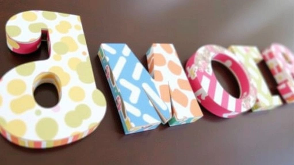 Comment décorer des lettres en bois