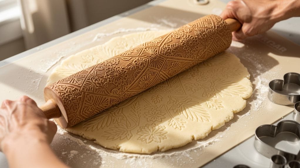 comment utiliser un rouleau à pâtisserie à motifs